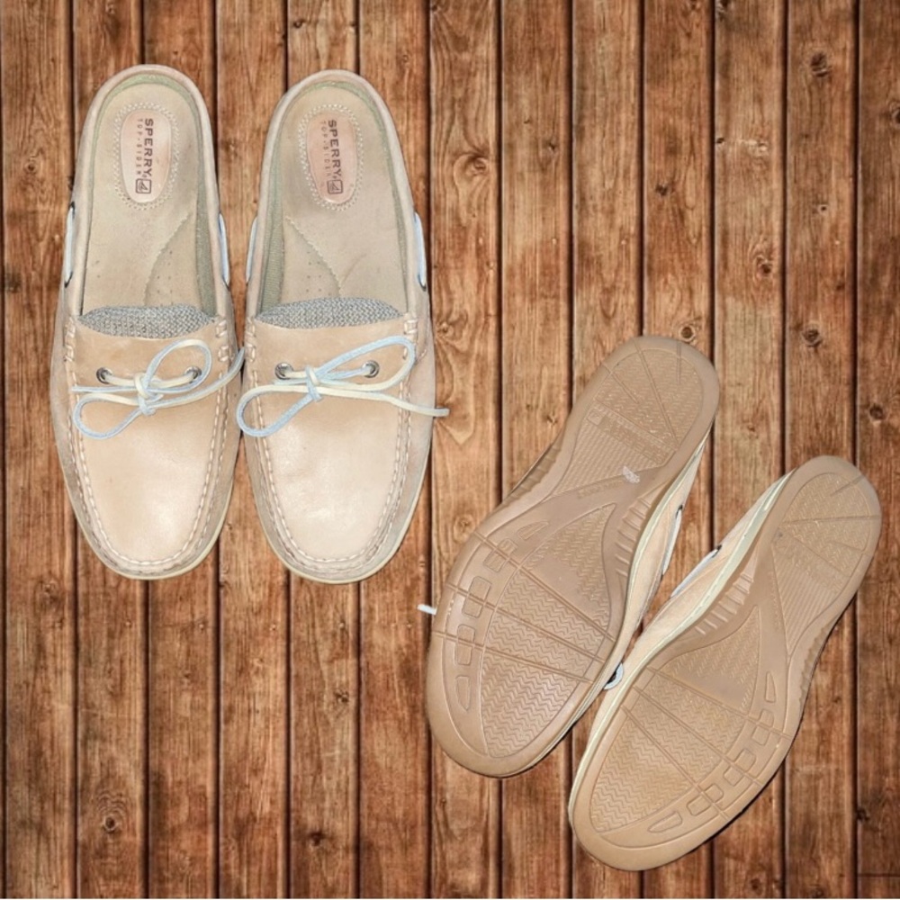 Sperry Tan and Cream Mules and Clogs with Comfortable Slip-On Design